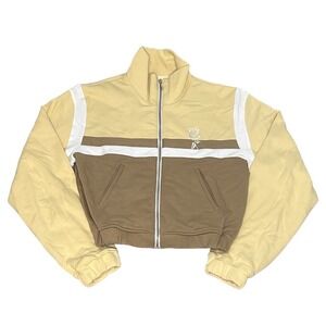 Kijun Women's Full Zip Mock Neck‎ Crop Fleece Jacket